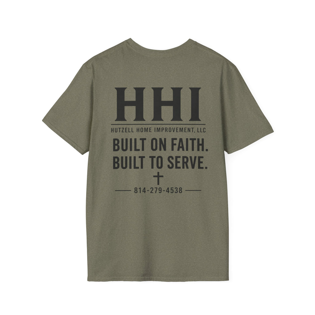 T-Shirt — HHI Built on Faith | Christian Home Improvement Logo Tee