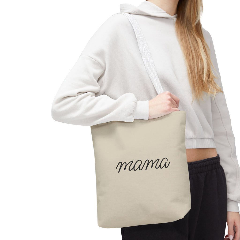 Mama Tote Bag — "God is within her; She will not fall" Script Canvas Tote