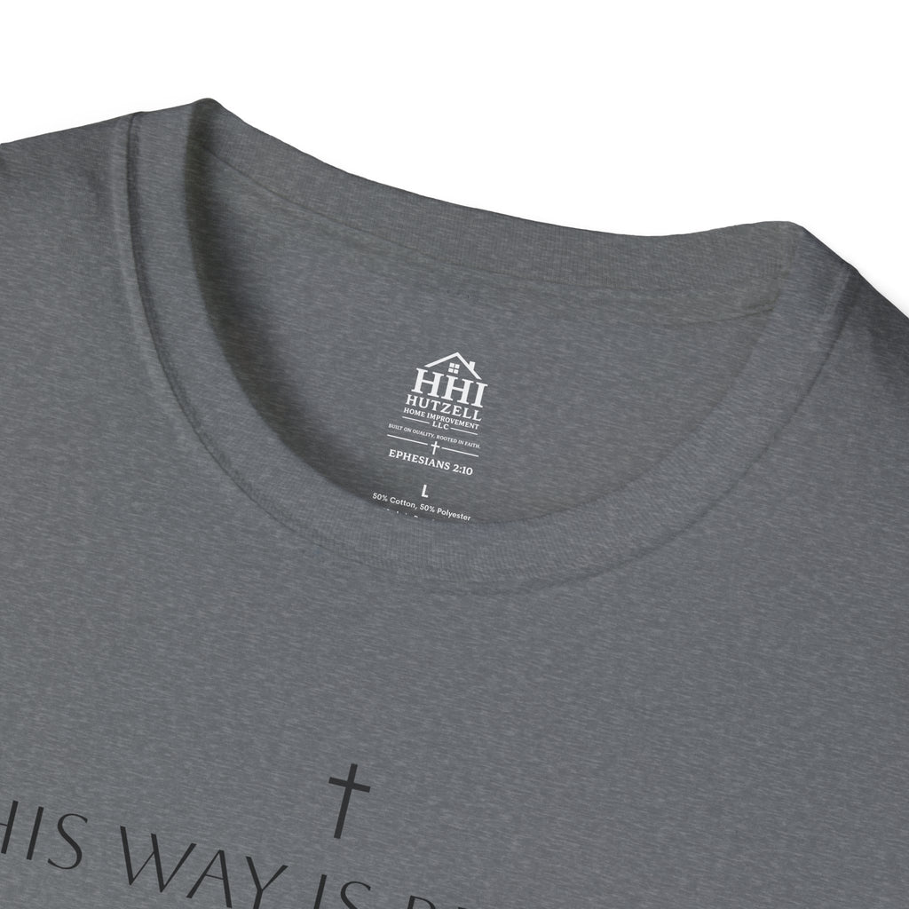 His Way Is Better T-Shirt — Minimal Cross Christian Tee