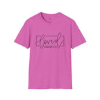 Loved Romans 5:8 Christian T-Shirt | Minimalist Faith Graphic Tee
