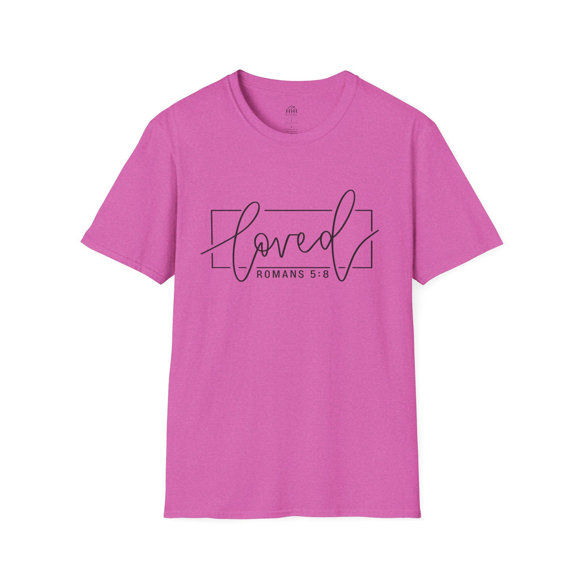 Loved Romans 5:8 Christian T-Shirt | Minimalist Faith Graphic Tee