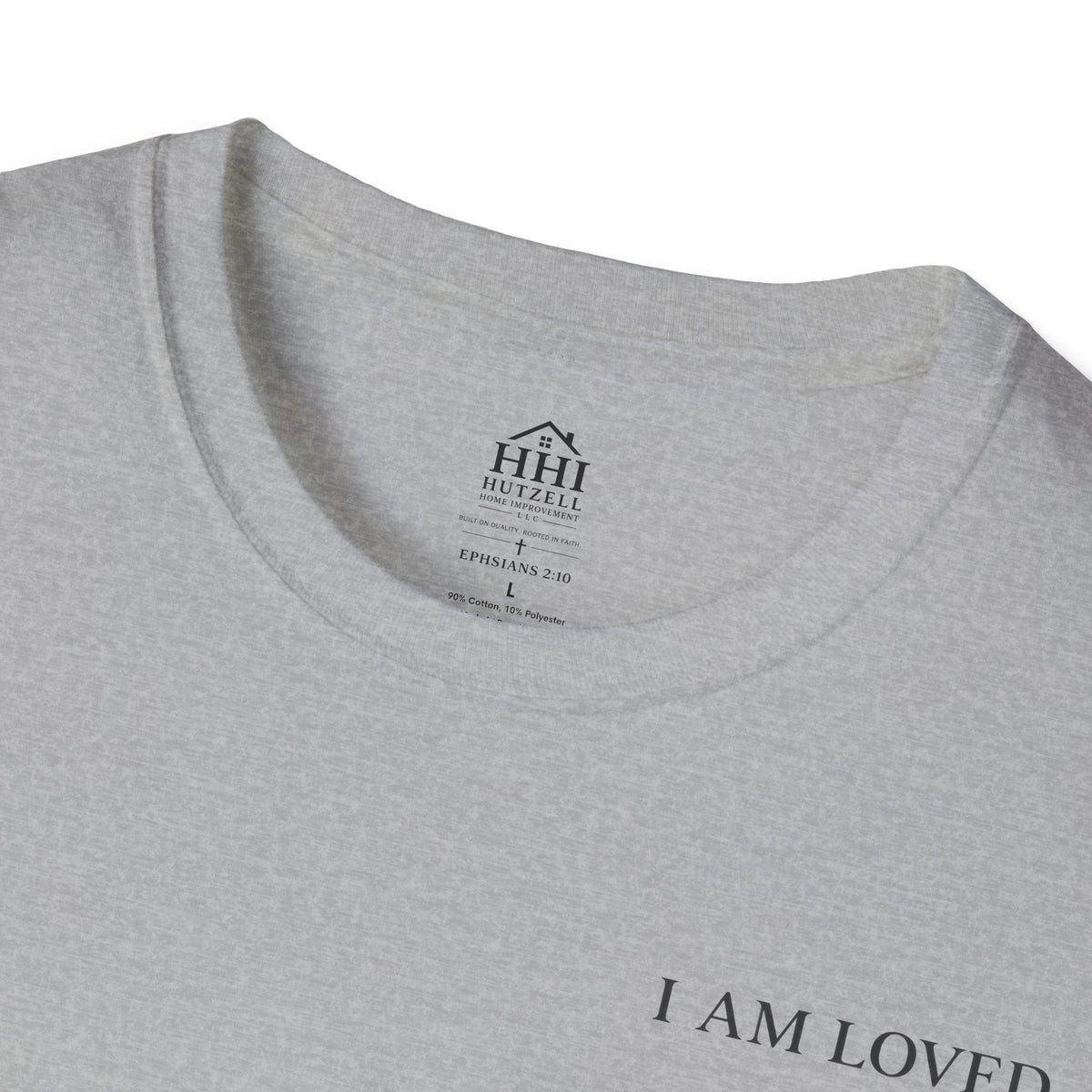 I Am Loved Christian T-Shirt — Inspirational Faith Tee with Cross