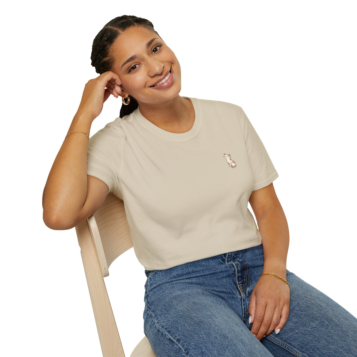 Cat 'Paws and Prayers' T-Shirt — Cute Christian Cat Graphic Tee