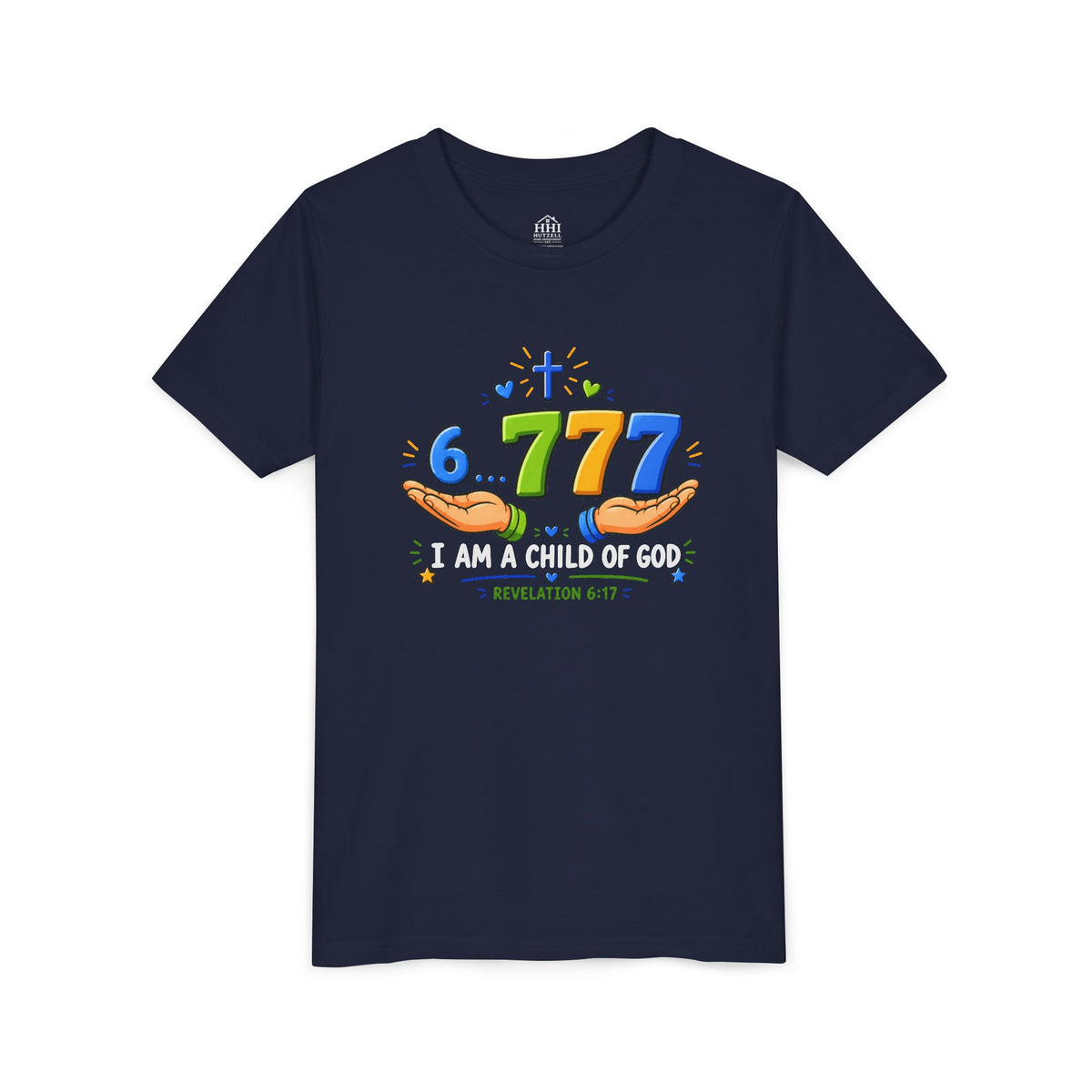 Youth Christian Tee - "6.777 I Am a Child of God" Kids Short Sleeve Shirt