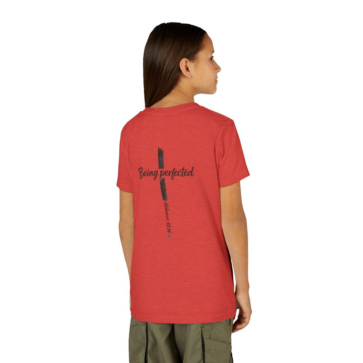 Youth Tee — "Being Perfected" Inspirational Christian T-shirt