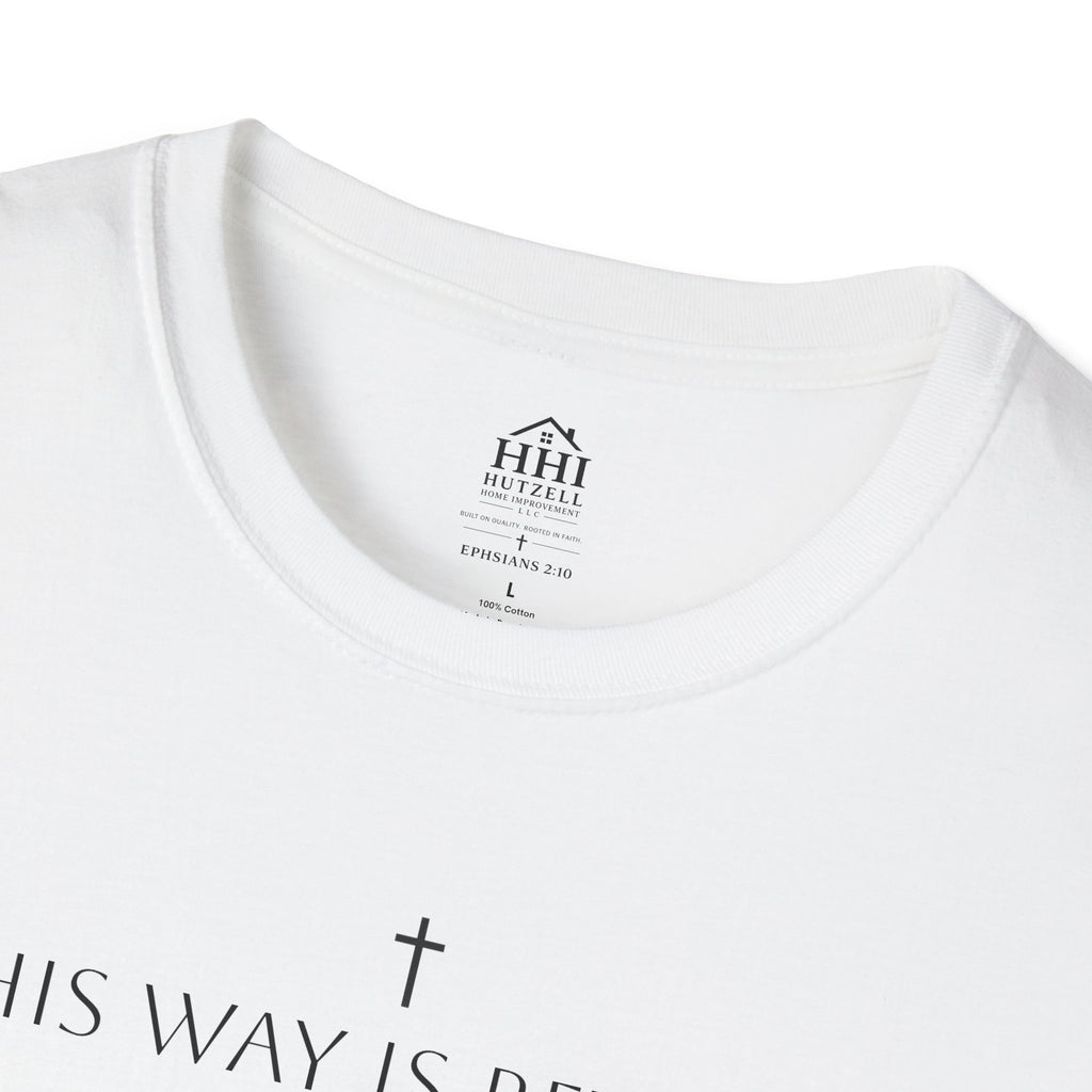 His Way Is Better T-Shirt — Minimal Cross Christian Tee