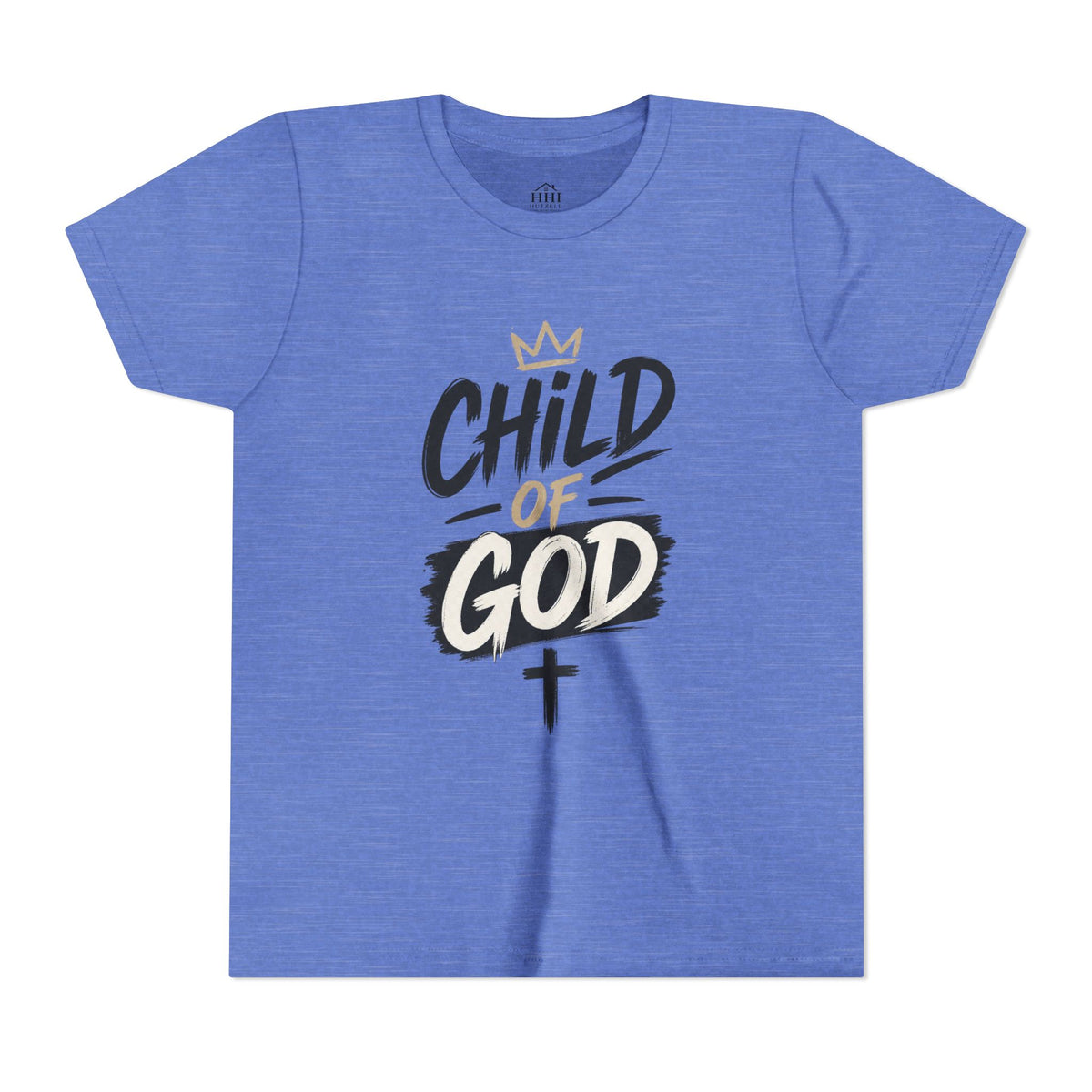 Child of God Youth Tee — Christian Kids Short Sleeve Shirt (faith, baptism, Sunday School)