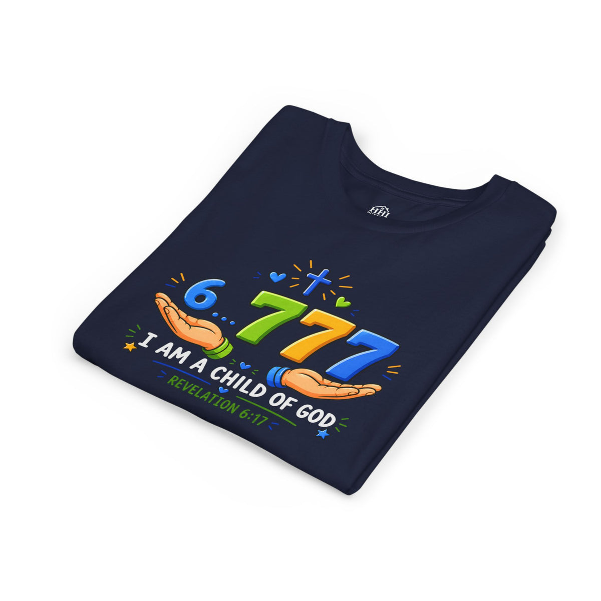 Youth Christian Tee - "6.777 I Am a Child of God" Kids Short Sleeve Shirt