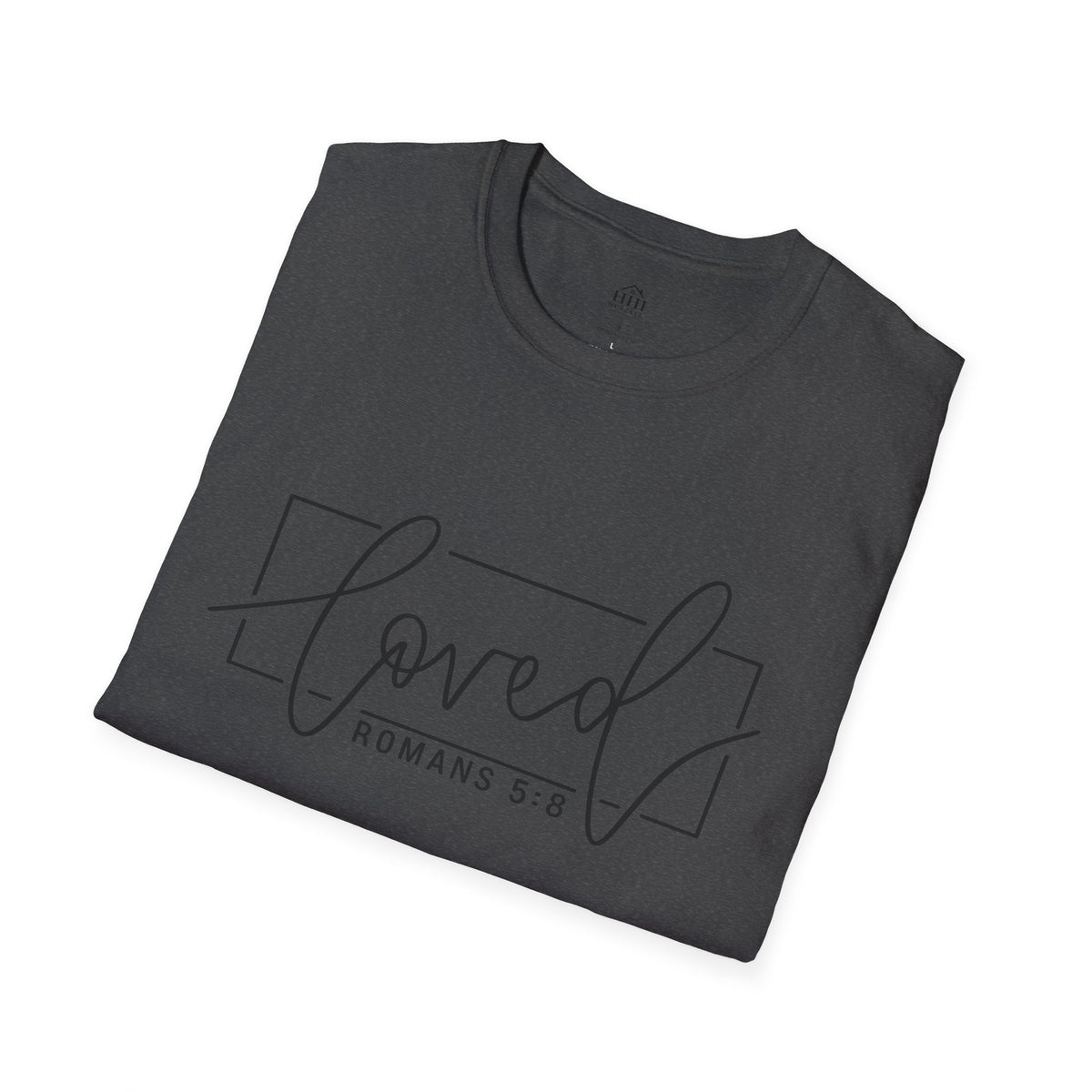 Loved Romans 5:8 Christian T-Shirt | Minimalist Faith Graphic Tee