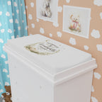 Changing Pad Cover — "Fearfully & Wonderfully Made" Neutral Floral Baby Nursery