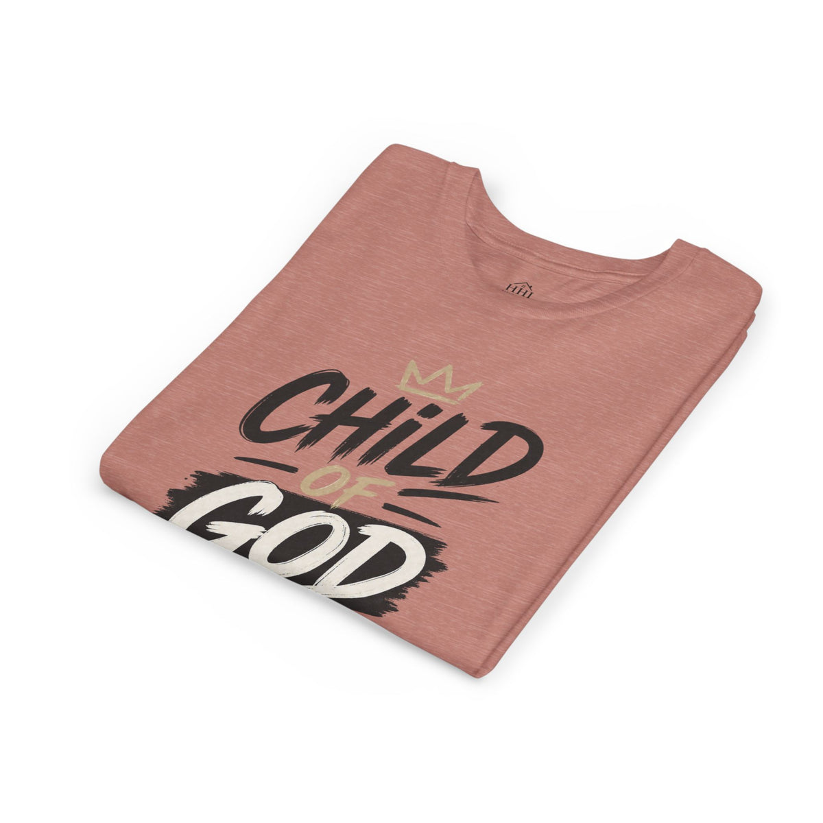 Child of God Youth Tee — Christian Kids Short Sleeve Shirt (faith, baptism, Sunday School)