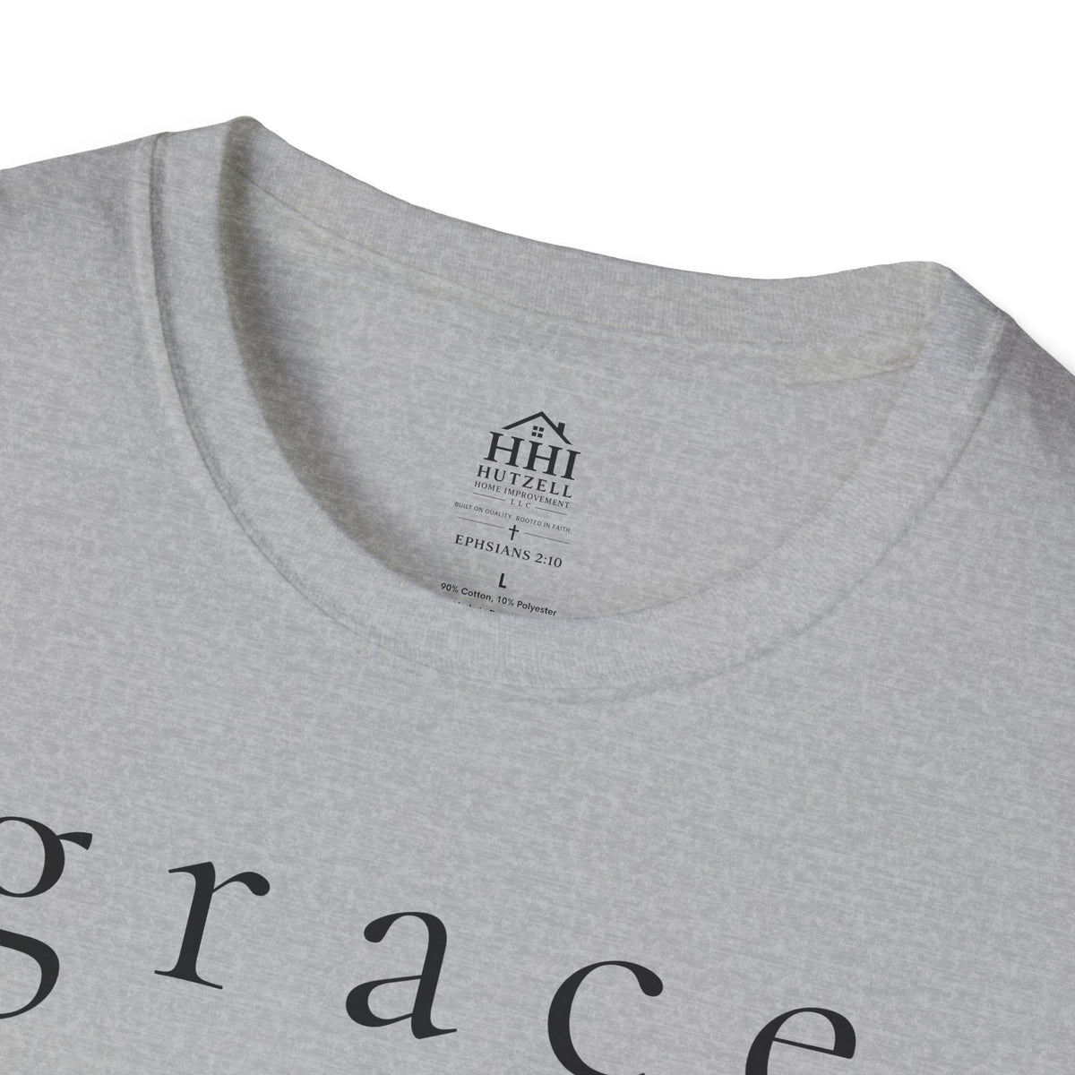 Grace Script T-Shirt — Minimalist Christian Faith Tee