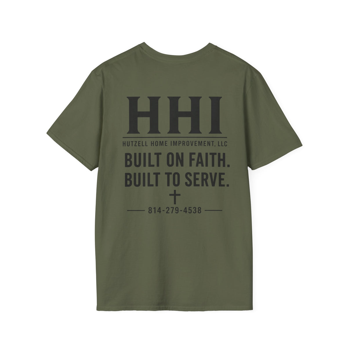 T-Shirt — HHI Built on Faith | Christian Home Improvement Logo Tee