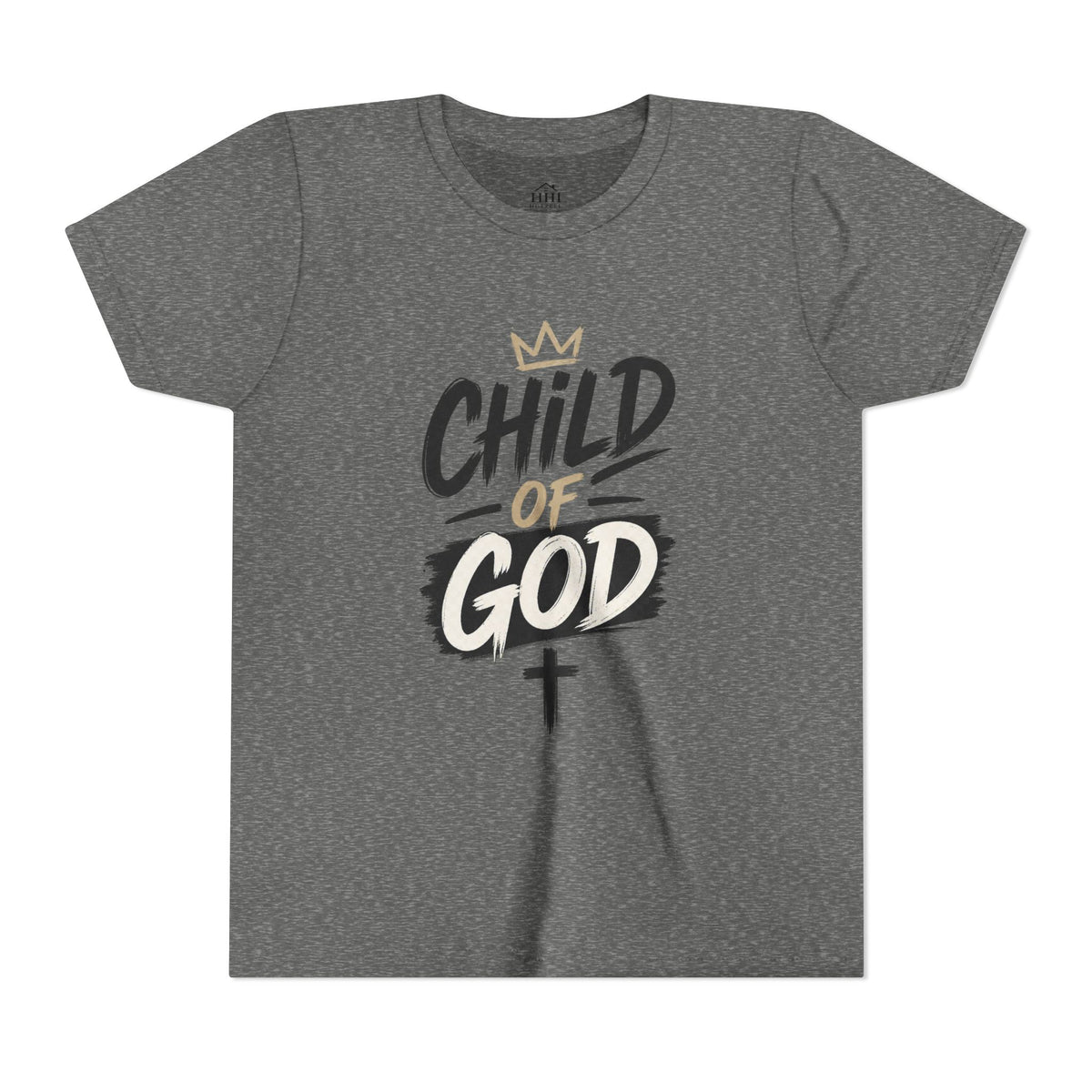 Child of God Youth Tee — Christian Kids Short Sleeve Shirt (faith, baptism, Sunday School)