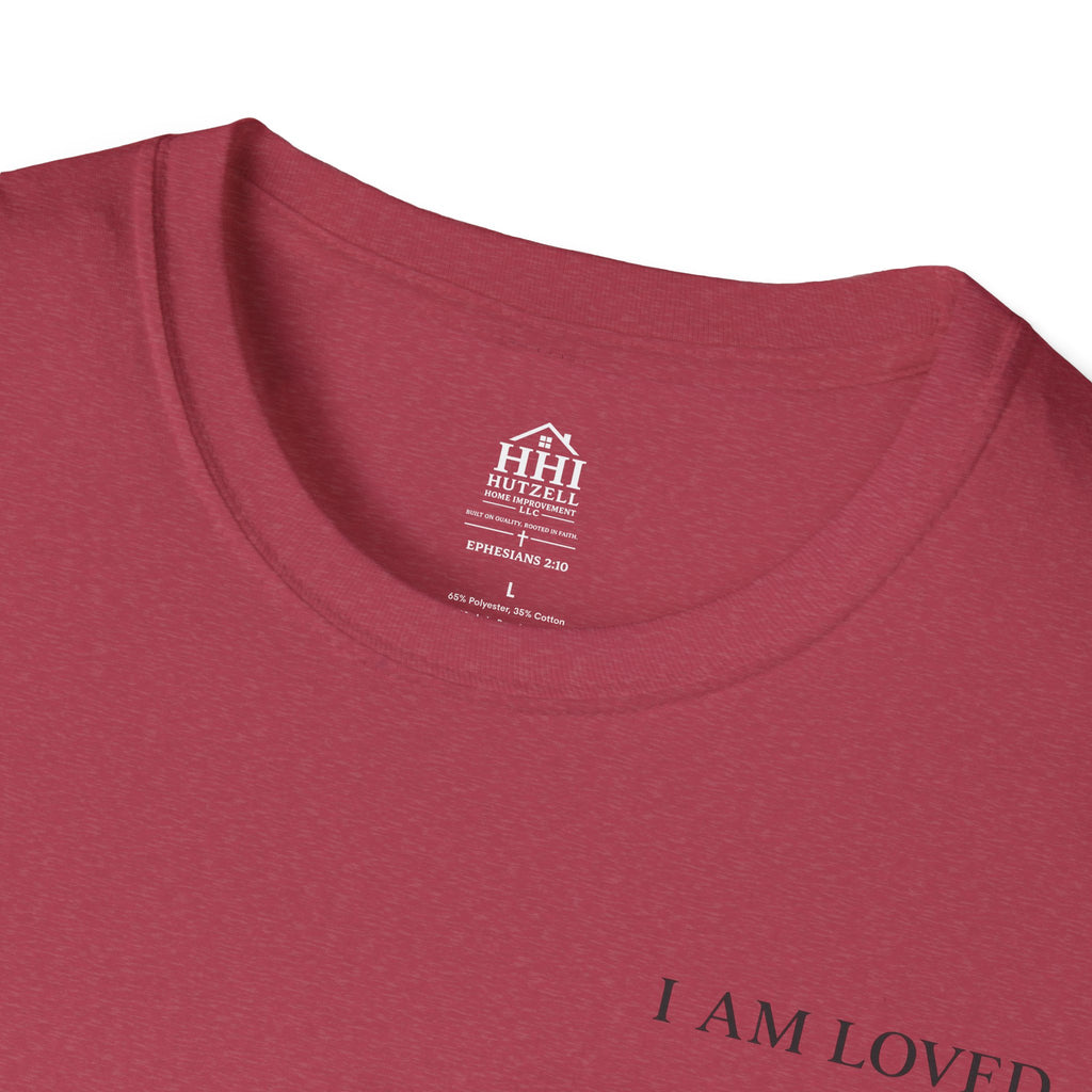 I Am Loved Christian T-Shirt — Inspirational Faith Tee with Cross