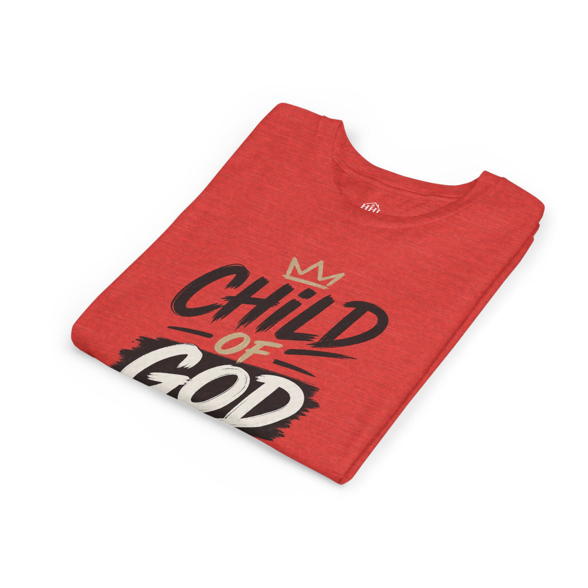 Child of God Youth Tee — Christian Kids Short Sleeve Shirt (faith, baptism, Sunday School)
