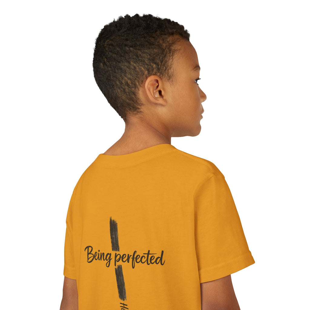 Youth Tee — "Being Perfected" Inspirational Christian T-shirt