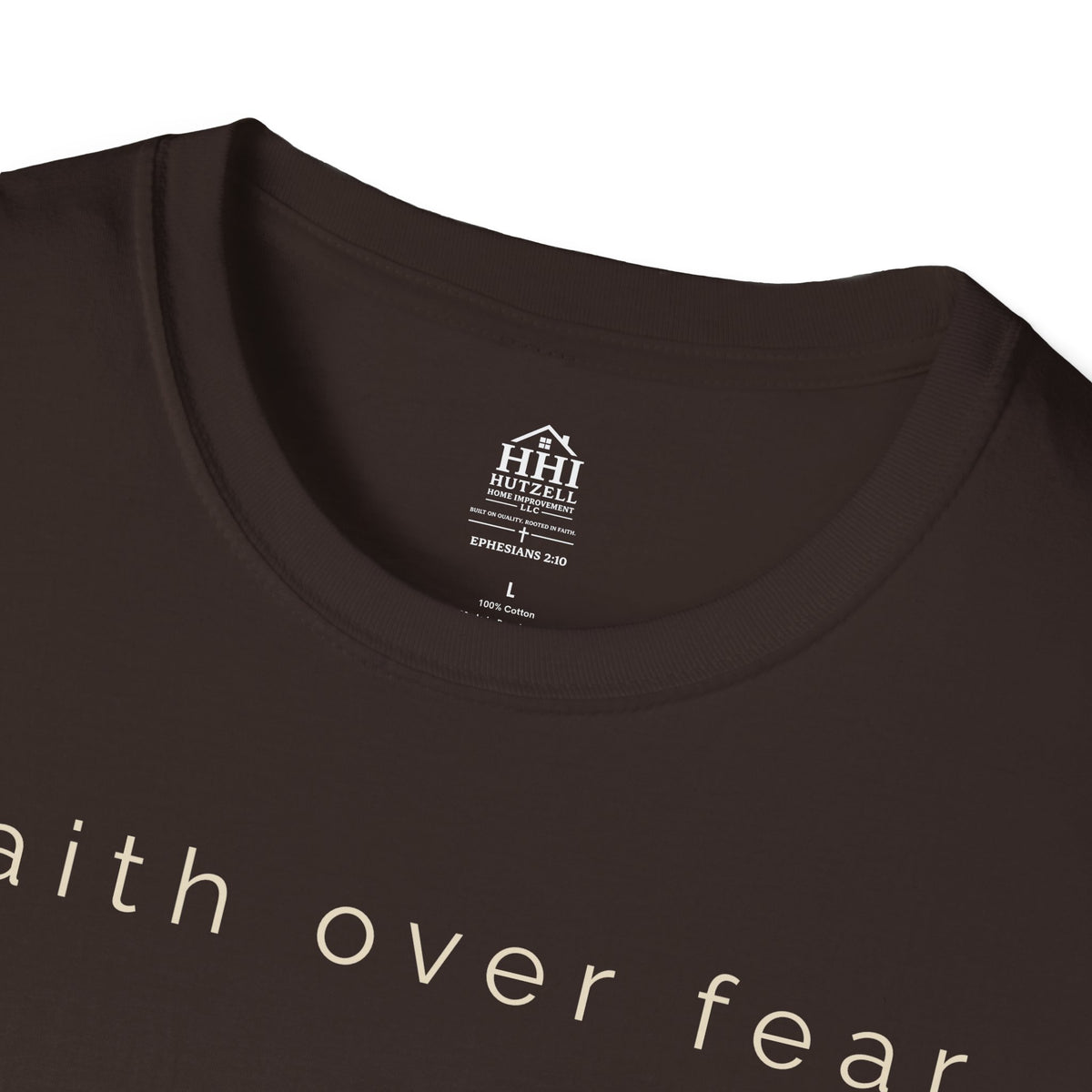 Faith Over Fear T-Shirt — Minimal Christian Inspirational Tee