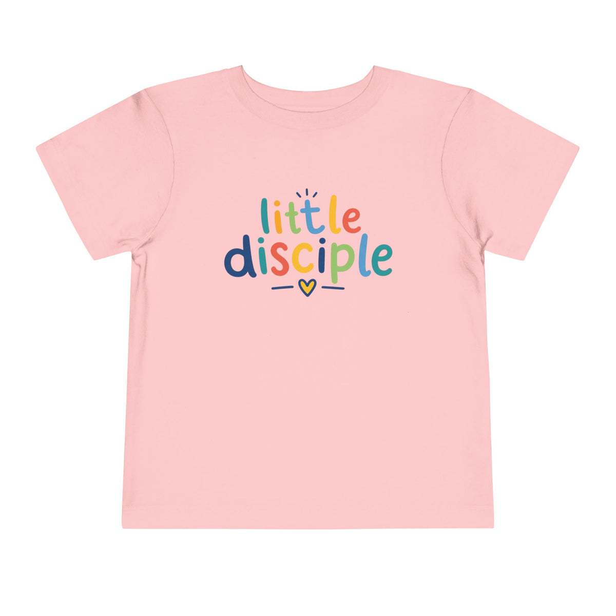 Toddler Tee — "Little Disciple" Colorful Christian Kids Shirt