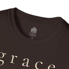 Grace Script T-Shirt — Minimalist Christian Faith Tee