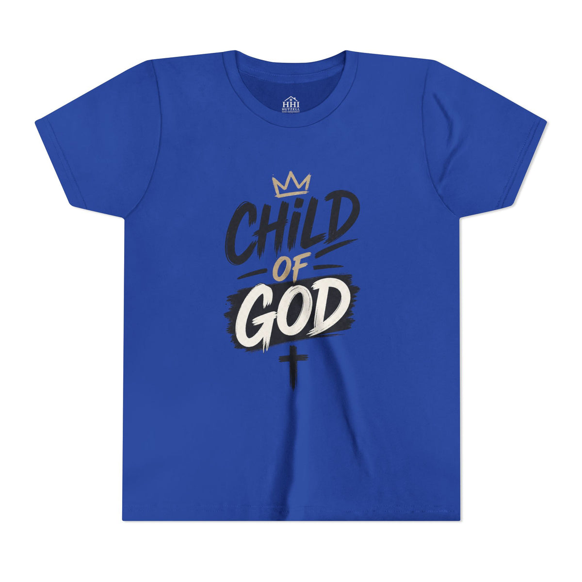 Child of God Youth Tee — Christian Kids Short Sleeve Shirt (faith, baptism, Sunday School)