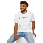 Grace Script T-Shirt — Minimalist Christian Faith Tee