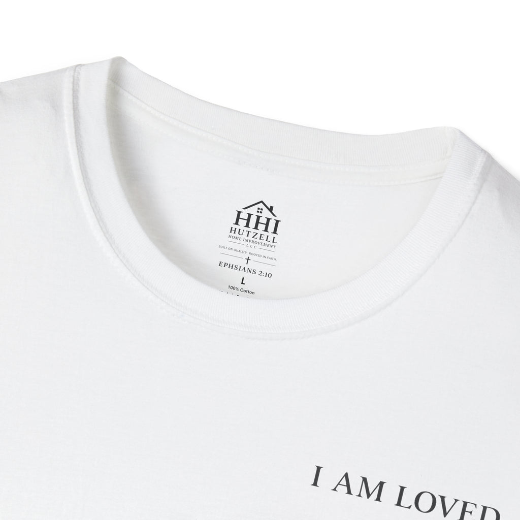 I Am Loved Christian T-Shirt — Inspirational Faith Tee with Cross