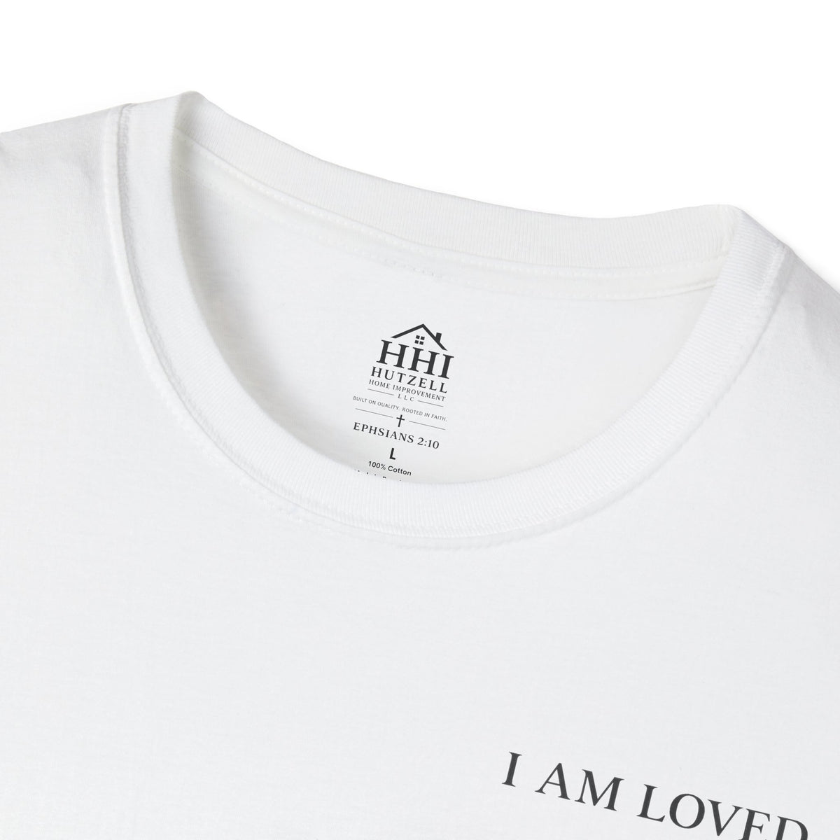 I Am Loved Christian T-Shirt — Inspirational Faith Tee with Cross