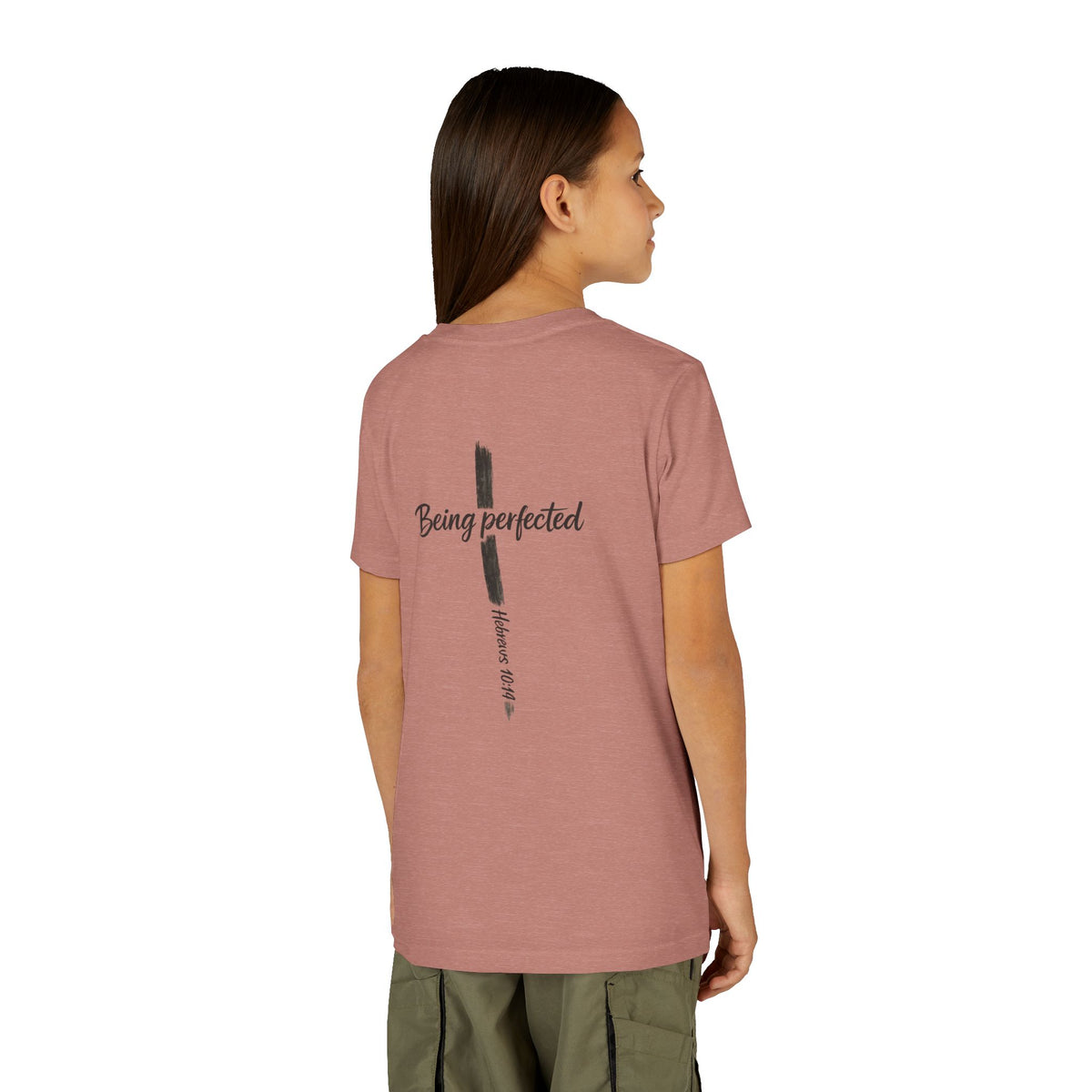 Youth Tee — "Being Perfected" Inspirational Christian T-shirt