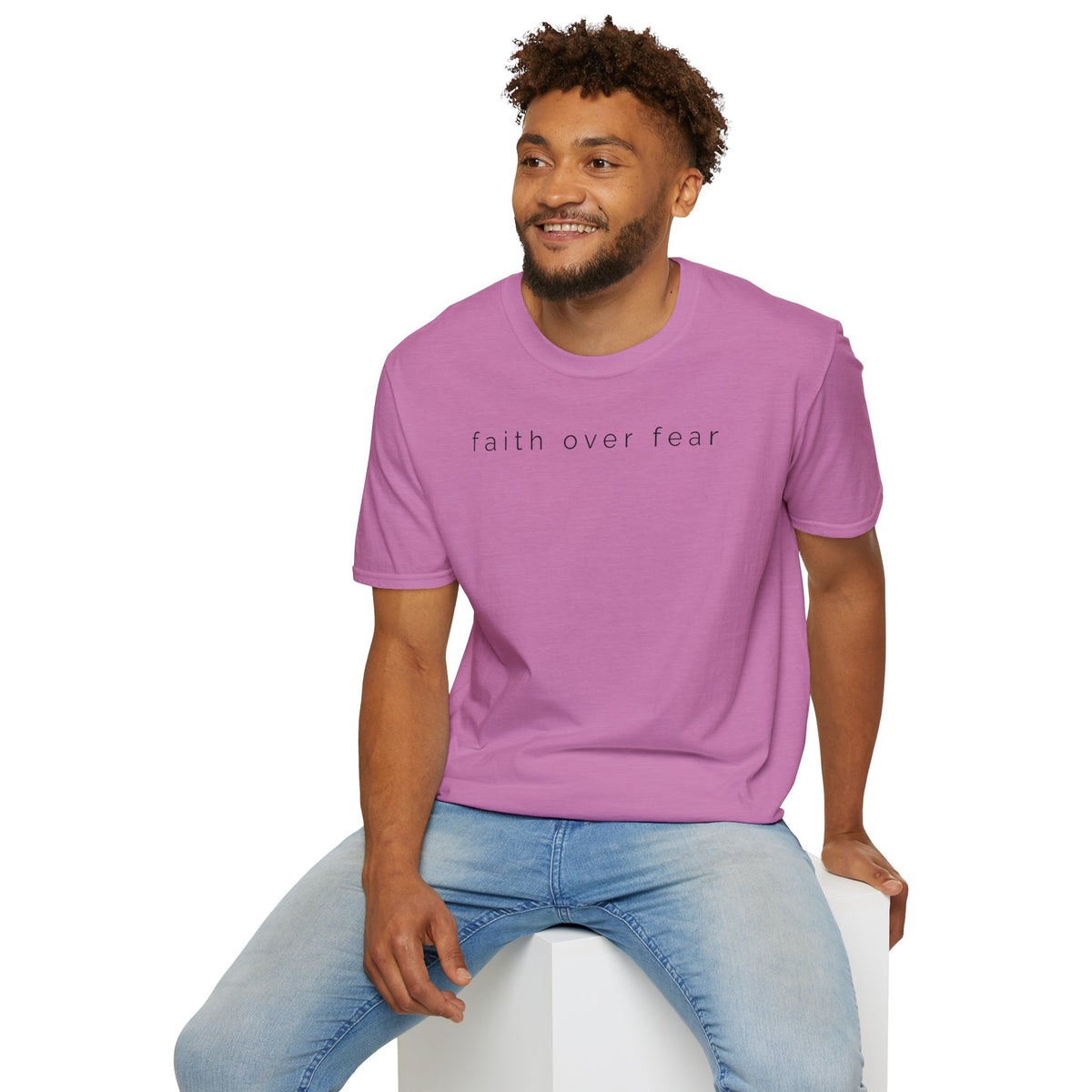 Faith Over Fear T-Shirt — Minimal Christian Inspirational Tee
