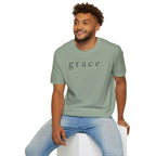 Grace Script T-Shirt — Minimalist Christian Faith Tee
