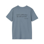 Personalized Mama T-Shirt — 'God is within her, she will not fall' Psalm 46:5 Christian Mom Tee