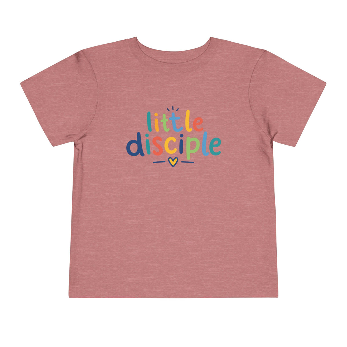 Toddler Tee — "Little Disciple" Colorful Christian Kids Shirt