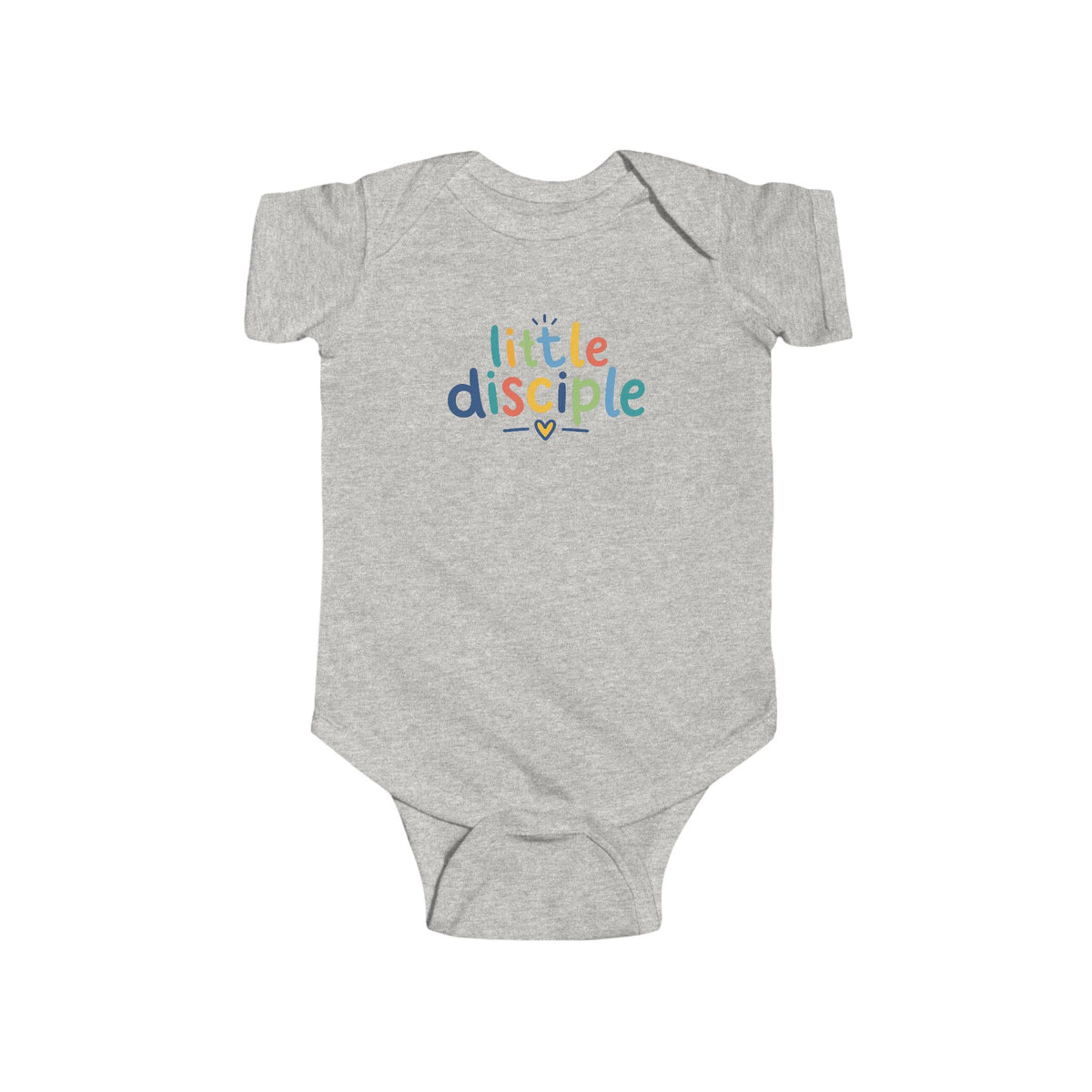 Infant Bodysuit - "Little Disciple" Colorful Christian Baby Onesie