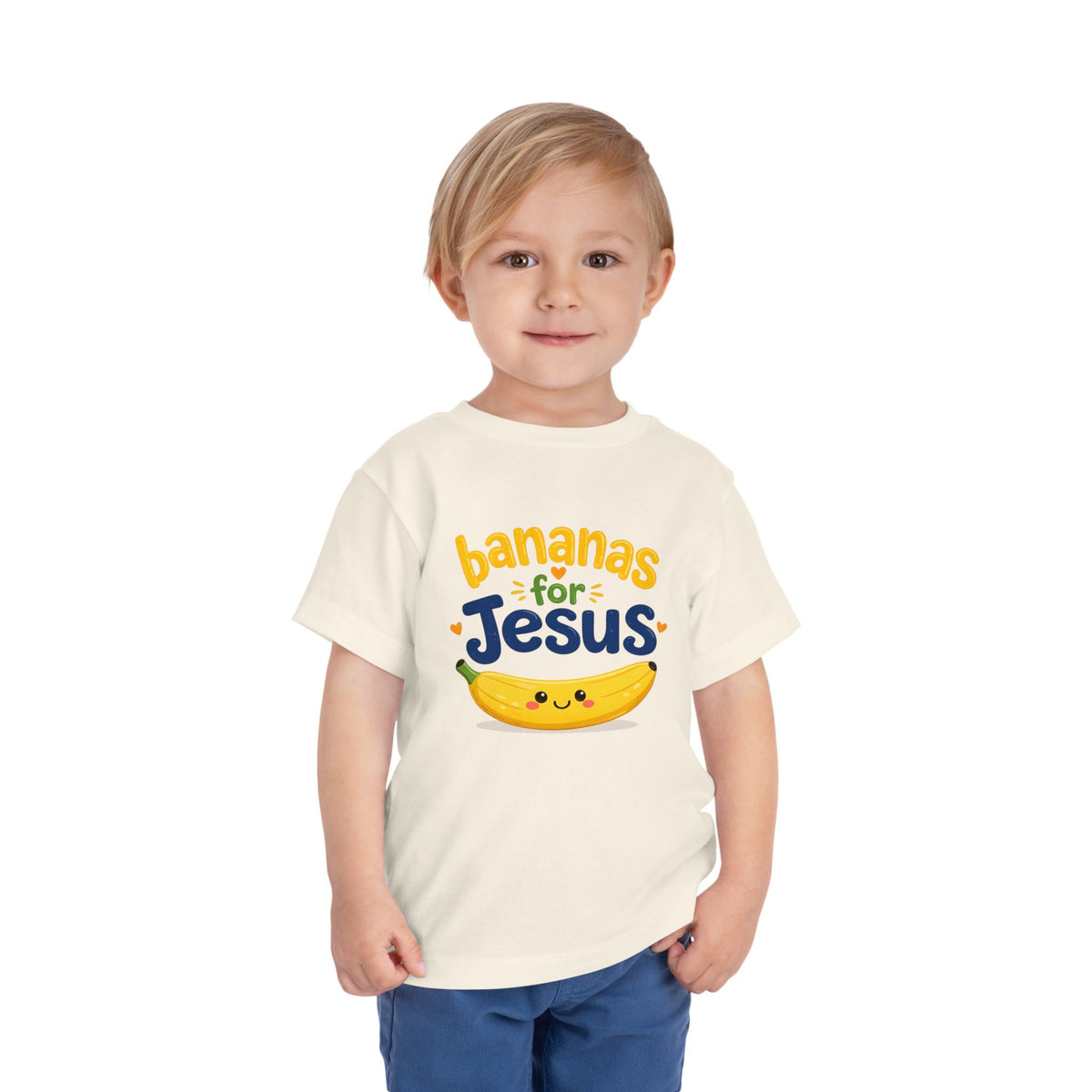 Toddler Tee — "Bananas for Jesus" Cute Christian Banana Kids T‑Shirt
