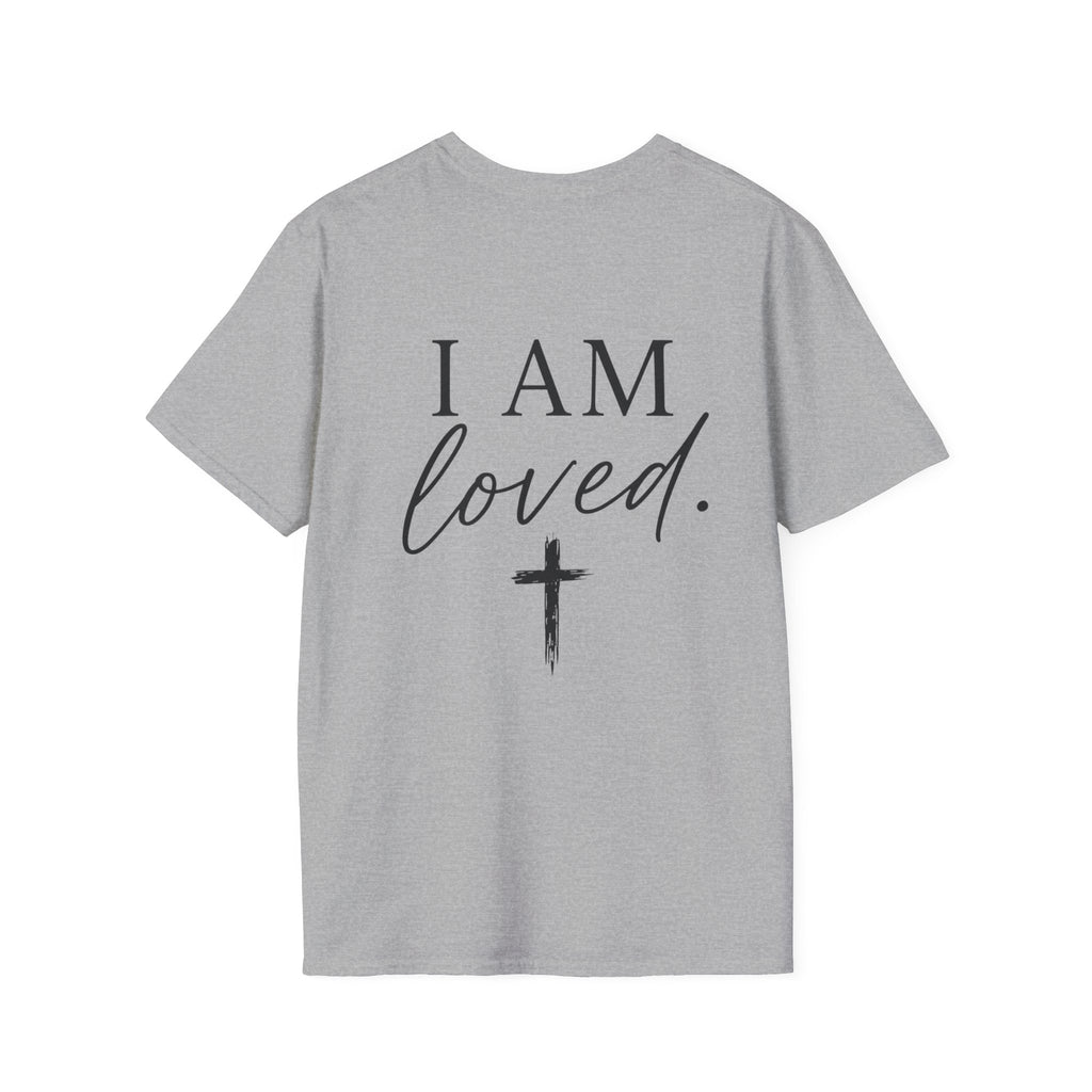 I Am Loved Christian T-Shirt — Inspirational Faith Tee with Cross