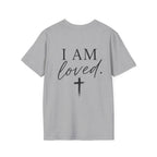 I Am Loved Christian T-Shirt — Inspirational Faith Tee with Cross