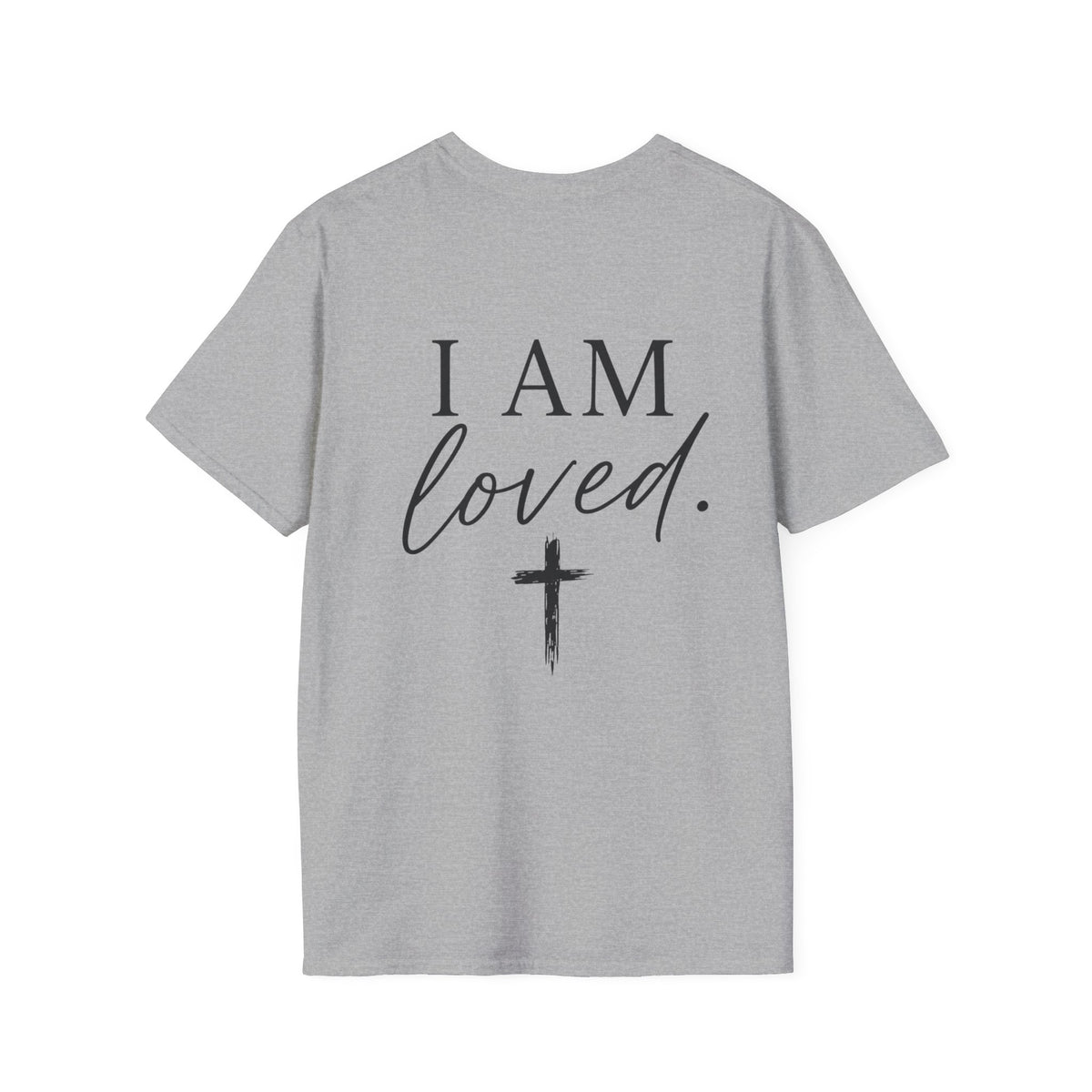I Am Loved Christian T-Shirt — Inspirational Faith Tee with Cross