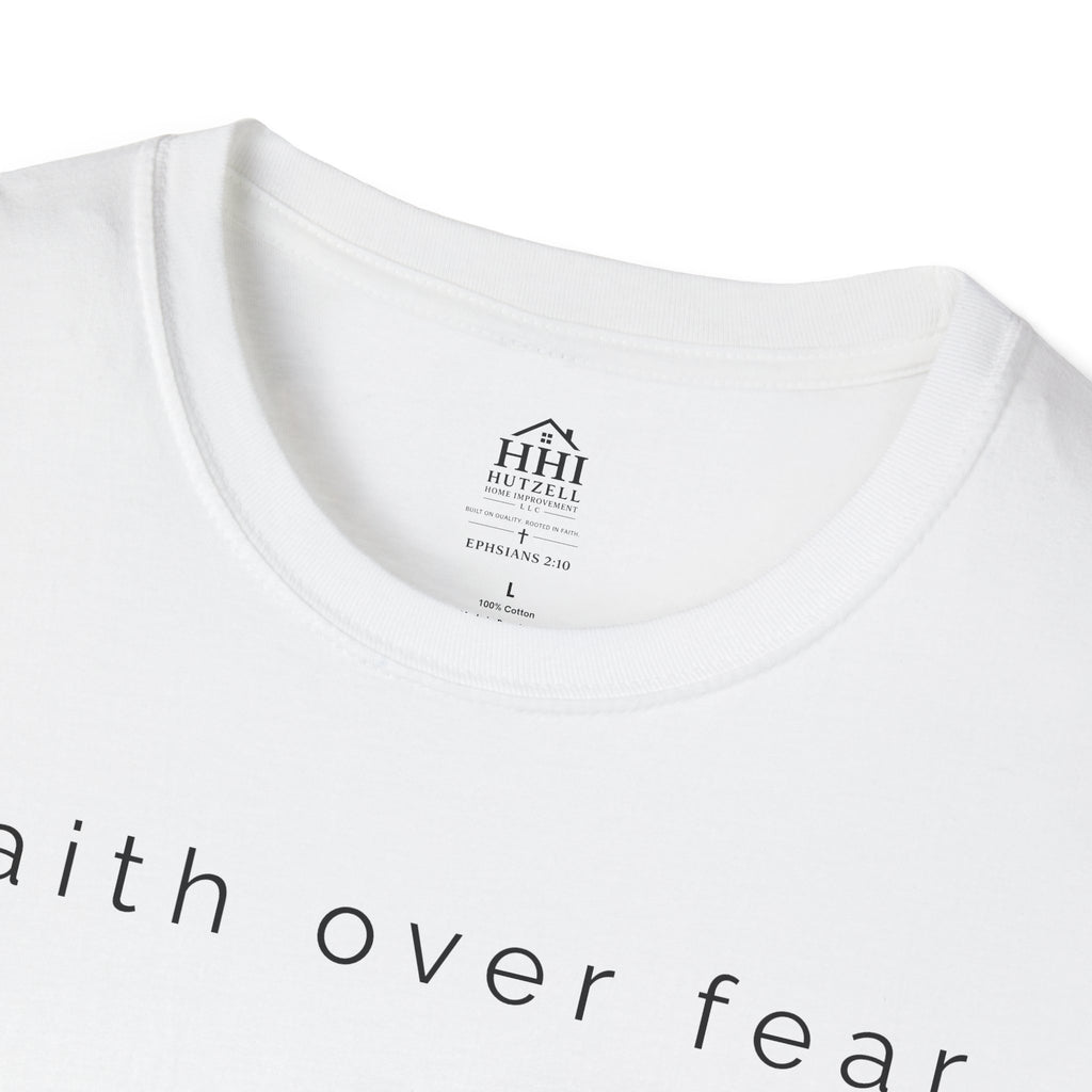 Faith Over Fear T-Shirt — Minimal Christian Inspirational Tee