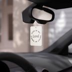 Car Air Freshener — "Lord, Guide My Way, Protect My Travels" Religious Scented Air Freshener