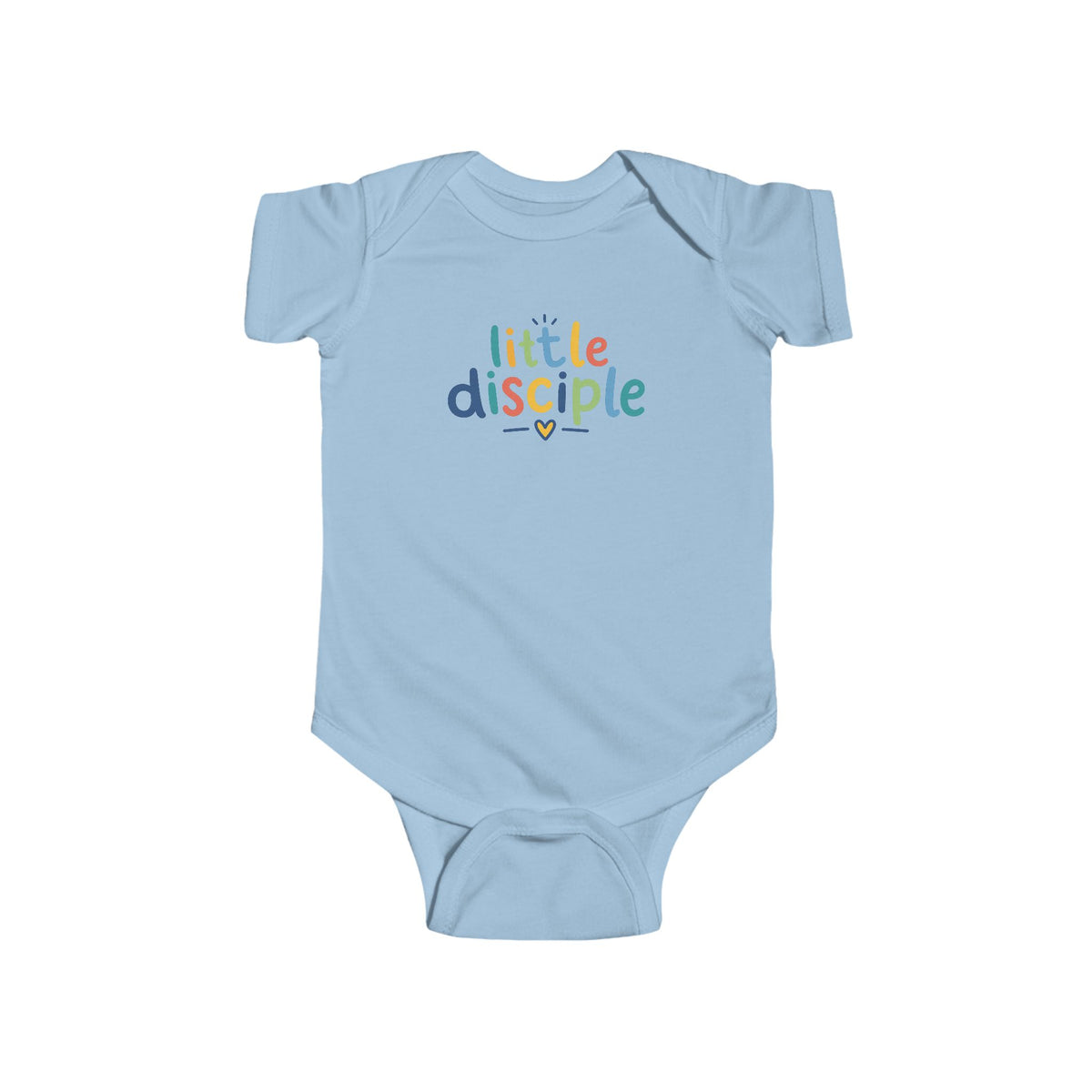 Infant Bodysuit - "Little Disciple" Colorful Christian Baby Onesie