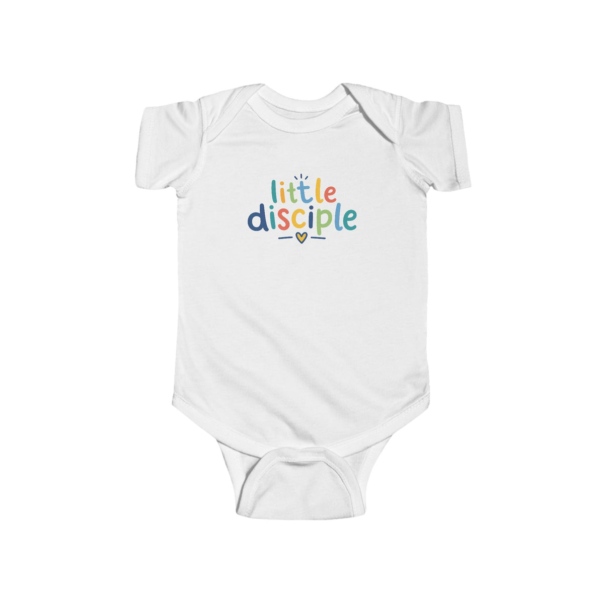 Infant Bodysuit - "Little Disciple" Colorful Christian Baby Onesie
