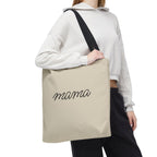 Mama Tote Bag — "God is within her; She will not fall" Script Canvas Tote
