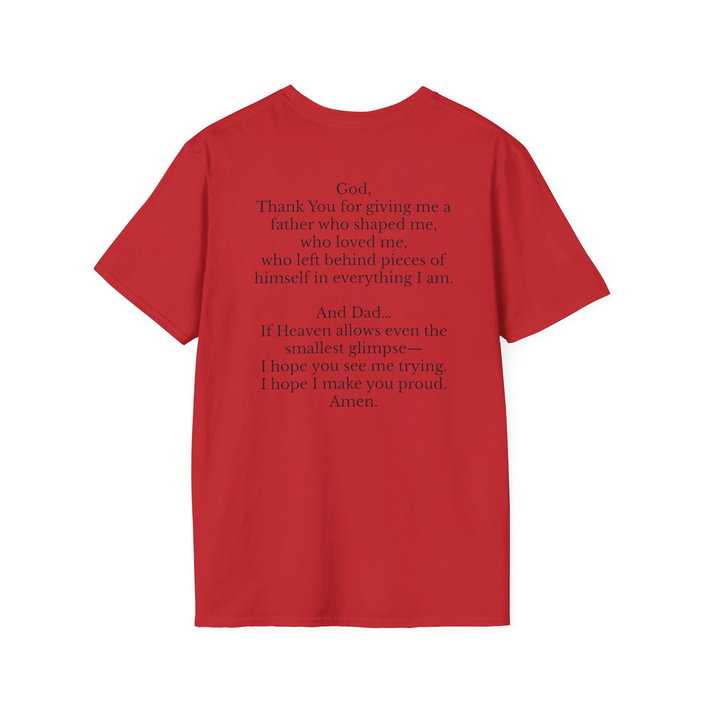 Memorial Prayer T-Shirt — 'God, Thank You for Giving Me a Father' Tribute Tee