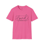 Loved Romans 5:8 Christian T-Shirt | Minimalist Faith Graphic Tee