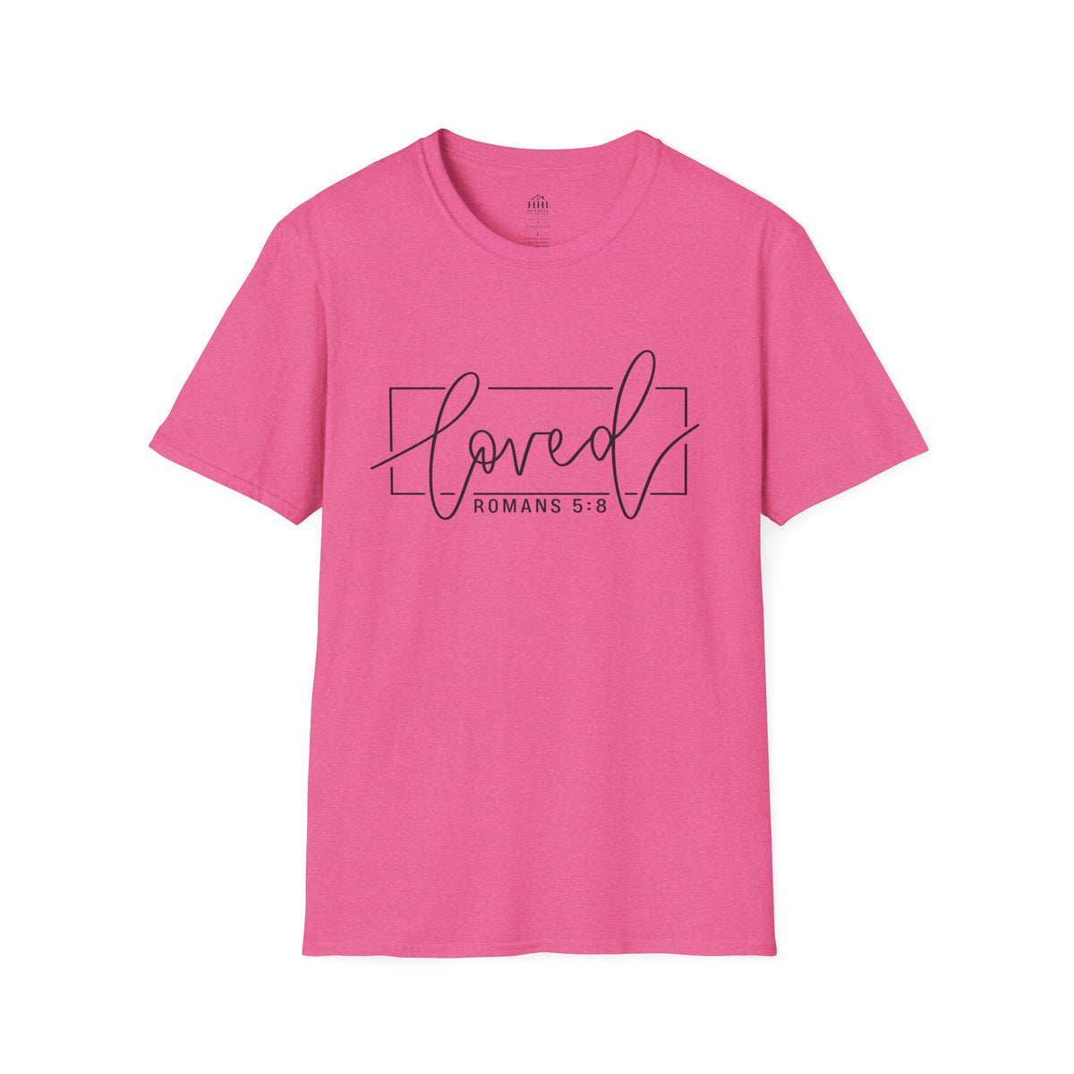 Loved Romans 5:8 Christian T-Shirt | Minimalist Faith Graphic Tee
