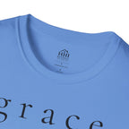 Grace Script T-Shirt — Minimalist Christian Faith Tee