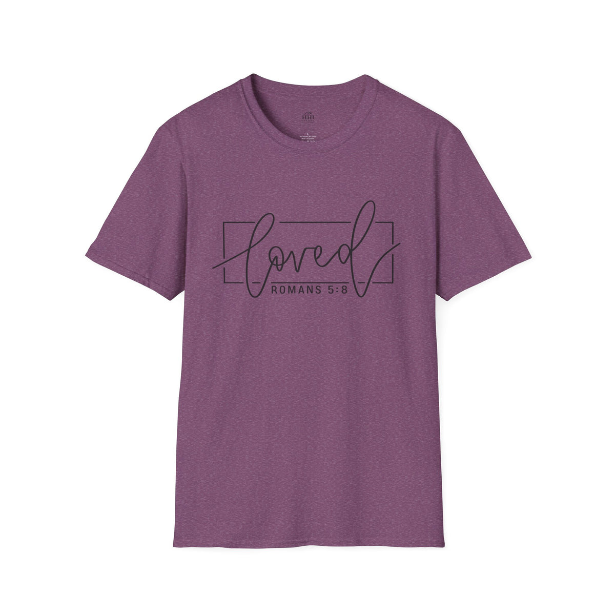 Loved Romans 5:8 Christian T-Shirt | Minimalist Faith Graphic Tee