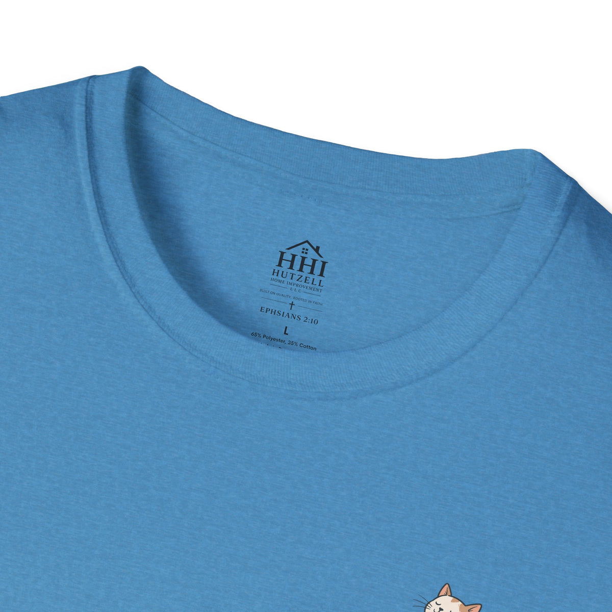 Cat 'Paws and Prayers' T-Shirt — Cute Christian Cat Graphic Tee