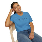 Grace Script T-Shirt — Minimalist Christian Faith Tee